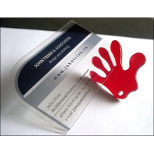 Прозрачная / Прозрачная пластиковая визитная карточка